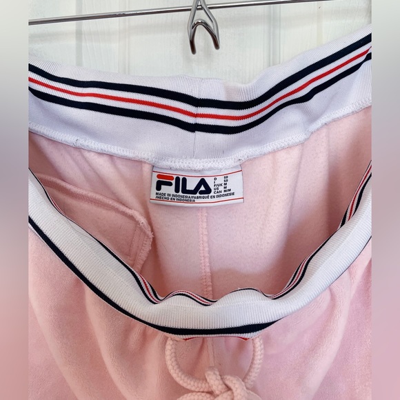 Fila cristaudo velour shorts pink men’s/unisex - Picture 5 of 5
